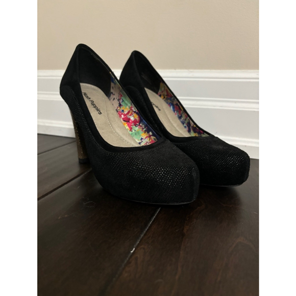 Women's Hush Puppies Black Heels Size 8 - Picture 4 of 8